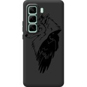Чорний чохол BoxFace Infinix Hot 50 Pro Plus Wolf and Raven