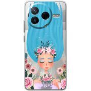 Прозорий чохол BoxFace Poco F7 Pro Blue Hair