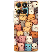 Чохол BoxFace Moto Edge 60 Котики муркотики