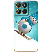 Чохол BoxFace Moto Edge 60 Skier Snowman