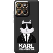 Чорний чохол BoxFace Moto Edge 60 Cat in Black