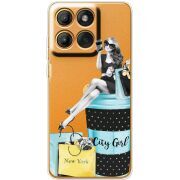 Прозорий чохол BoxFace Moto Edge 60 Fusion City Girl