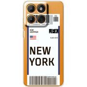 Прозорий чохол BoxFace Moto Edge 60 Fusion Ticket New York