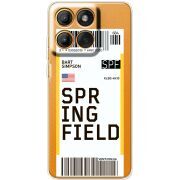 Прозорий чохол BoxFace Moto Edge 60 Fusion Ticket Springfield