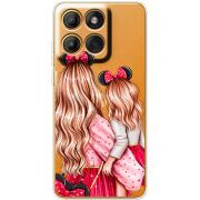 Прозорий чохол BoxFace Moto Edge 60 Fusion Mouse Girls