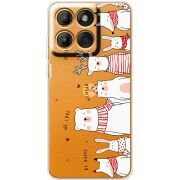 Прозорий чохол BoxFace Moto Edge 60 Fusion The Friendly Beasts