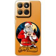 Прозорий чохол BoxFace Moto Edge 60 Fusion Cool Santa