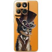 Прозорий чохол BoxFace Moto Edge 60 Fusion Steampunk Cat