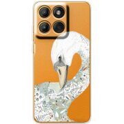 Прозорий чохол BoxFace Moto Edge 60 Fusion Swan