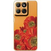 Прозорий чохол BoxFace Moto Edge 60 Fusion Red Poppies