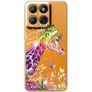 Прозорий чохол BoxFace Moto Edge 60 Pro Colorful Giraffe