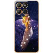 Чохол зі стразами Moto Edge 60 Pro Girl with Umbrella