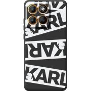 Чорний чохол BoxFace Moto Edge 60 Pro White Karl