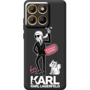 Чорний чохол BoxFace Moto Edge 60 Pro For Karl