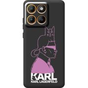 Чорний чохол BoxFace Moto Edge 60 Pro Pink Karl