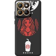 Чорний чохол BoxFace Moto Edge 60 Pro RedWhite Coffee