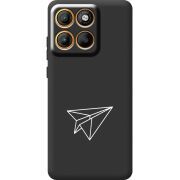 Чорний чохол BoxFace Moto Edge 60 Pro Paper Plane