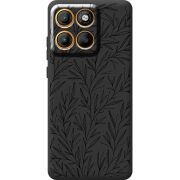 Чорний чохол BoxFace Moto Edge 60 Pro Leaves