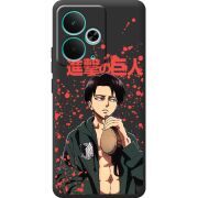 Чорний чохол BoxFace Realme 14T Атака Титанов Леви