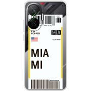 Прозорий чохол BoxFace Poco F7 Ticket Miami