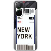 Прозорий чохол BoxFace Poco F7 Ticket New York