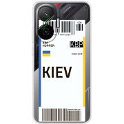 Прозорий чохол BoxFace Poco F7 Ticket Kiev