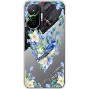 Прозорий чохол BoxFace Poco F7 Spring Bird