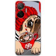 Прозорий чохол BoxFace Poco F7 Winter Puggy