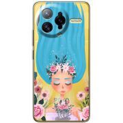Прозорий чохол BoxFace Poco F7 Ultra Blue Hair