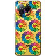 Прозорий чохол BoxFace Poco F7 Ultra Hippie Flowers