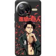 Чорний чохол BoxFace Poco F7 Ultra Атака Титанов Леви