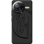 Чорний чохол BoxFace Poco F7 Ultra Horse