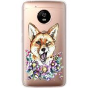 Прозрачный чехол Uprint Motorola Moto G5 XT1676 Winking Fox