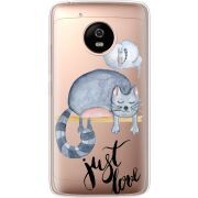 Прозрачный чехол Uprint Motorola Moto G5 XT1676 Just Love
