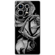 Чохол BoxFace Infinix Note 50 Black and White Roses