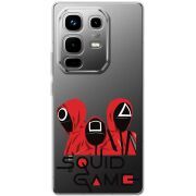 Прозорий чохол BoxFace Infinix Note 50 siquid game люди в красном