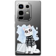 Прозорий чохол BoxFace Infinix Note 50 Cat Style