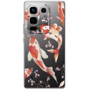 Прозорий чохол BoxFace Infinix Note 50 Japanese Koi Fish