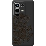 Чорний чохол BoxFace Infinix Note 50 Chinese Dragon