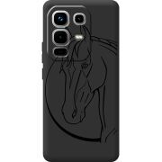 Чорний чохол BoxFace Infinix Note 50 Horse