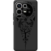 Чорний чохол BoxFace Infinix Note 50 Hugin and Munin