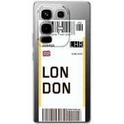 Прозорий чохол BoxFace Infinix Note 50 Pro Ticket London