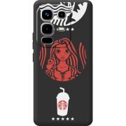 Чорний чохол BoxFace Infinix Note 50 Pro RedWhite Coffee