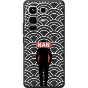 Чорний чохол BoxFace Infinix Note 50 Pro Man Pattern