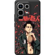 Чорний чохол BoxFace Infinix Note 50 Pro Атака Титанов Леви