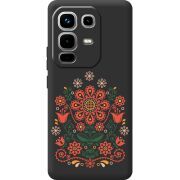 Чорний чохол BoxFace Infinix Note 50 Pro Ukrainian Ornament