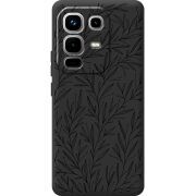 Чорний чохол BoxFace Infinix Note 50 Pro Leaves