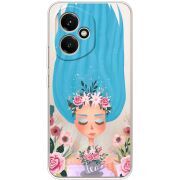 Прозорий чохол BoxFace Honor 400 Blue Hair
