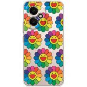 Прозорий чохол BoxFace Honor 400 Hippie Flowers