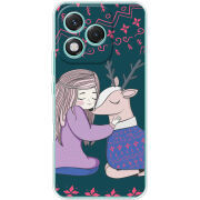 Чохол BoxFace Honor 400 Lite Girl and deer